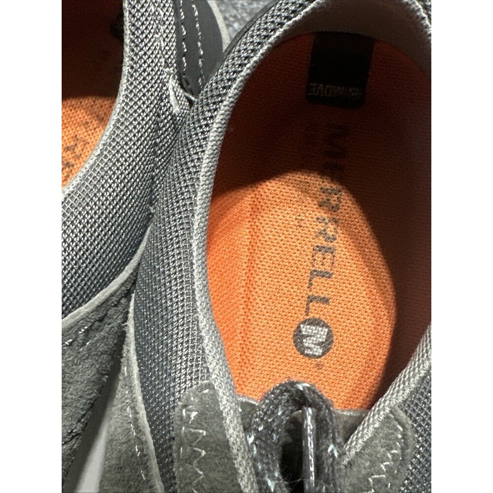 Merrell Womens Shoes Sneakers Hiking Size 9 Gray Granite Lace Up Leather Lace Up - Picture 7 of 13